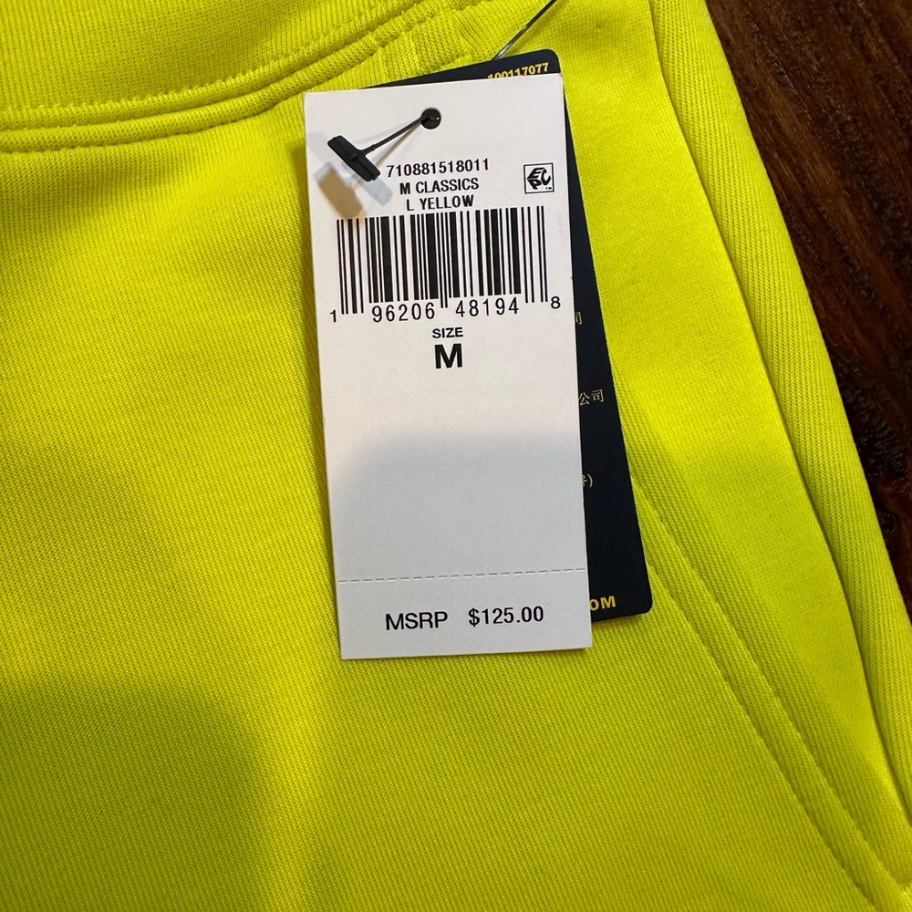 NWT! Polo Ralph Lauren Men's Laser Yellow Double Knit Jogger Pants Size M - Picture 10 of 11